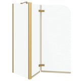 Shower Enclosure Gold 120 x 68 x 130 cm ESG Glass and Aluminium 42018538
