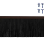 Screw-on Door Brush Seals 12 pcs Brown 100 cm Aluminium Alloy 42019459
