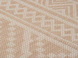 Outdoor Flatweave Rug 120x170 cm Brown Stripes 340865