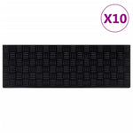 Stair Treads 10 pcs 25x75 cm Rubber 155635