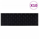 Stair Treads 10 pcs 25x75 cm Rubber 155635