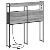 Headboard with Shelf Grey sonoma 100 cm Engineered wood 859683