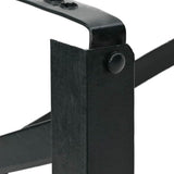 Beer Table Leg 2 pcs Black 39 x 3 x 75 cm Powder-Coated Steel 42001776