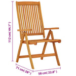 ZNTS Folding Garden Chairs 2 pcs Solid Wood Eucalyptus 316069