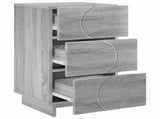Bedside Cabinet Grey Sonoma 33.5 x 34.5 x 60 cm Engineered Wood 8011435