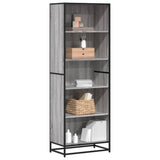Bookcase Grey Sonoma 60x35x170.5 cm Engineered Wood 3300853