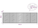 Gabion with 3.5 mm Wire and 5x2.5 cm Mesh 250x10x100 cm 3461567