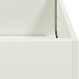 Planter White 200x80x40 cm Steel 860753