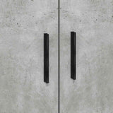 Bed Frame with Drawer Concrete Grey 70 x 190 cm Engineered Wood 3335216