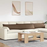 Sofa Pillows 2 pcs Brown 200 x 40 cm Fabric 42013872