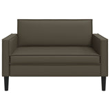 XXL Armchair Brown Faux Leather 42043532