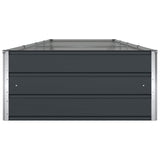 Planter Anthracite 385 x 100 x 45 cm Galvanised Steel 42018223