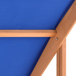 Sandbox with Roof Firwood 112x112x112 cm 316474