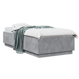 Bed Frame Concrete Grey 80 x 200 cm Engineered Wood 3429658