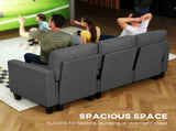 Three-Seater Storage Sofa Bed - Charcoal Grey T3398P424872