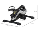 Portable Pedal Exerciser, Mini Exercise Bike with 8 Levels Magnetic Resistance and LCD Display, T3398P349158