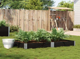 Garden Planter Black 150x100 cm Solid Wood Pine 3295412