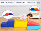 Soft Play 4-piece Climb and Crawl Foam Toddler Stairs and Ramp Colorful Children's Educational T3398P348562