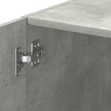 Slim Storage Cabinet Concrete Grey 30x42.5x225 cm Engineered Wood 3281269