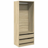 Wardrobe Sonoma Oak 80x50x200 cm Engineered Wood 3307749