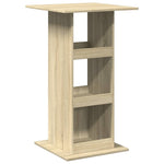 ZNTS Bar Table with Storage Sonoma Oak 60x60x102 cm Engineered Wood 854330