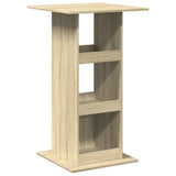 ZNTS Bar Table with Storage Sonoma Oak 60x60x102 cm Engineered Wood 854330