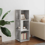 Corner Cabinet Concrete Grey 33x33x100 cm Engineered Wood 809030