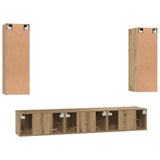 TV Cabinet Set 5 pcs Artisan Oak Engineered Wood 3393452