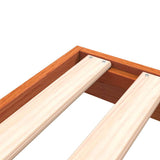 Bed Frame without Mattress Wax Brown 140x190 cm Solid Wood Pine 847154