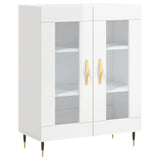 Sideboard High Gloss White 69.5x34x90 cm Engineered Wood 827766