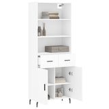 Highboard White 69.5x34x180 cm Engineered Wood 3200529