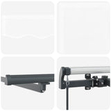 Retractable Awning White 600 x 300 cm Fabric and Aluminium 3331650