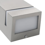 Outdoor Wall Lights 2 pcs 35 W Silver Rectangular 45651