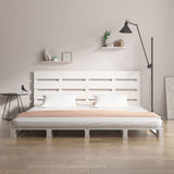 Bed Frame without Mattress White 120x200 cm Solid Wood Pine 3120128