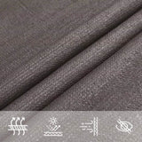 ZNTS Sunshade Sail 160 g/m² Anthracite 5x7x7 m HDPE 311099