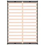 Bed Frame without Mattress Black 120x190 cm Small Double Solid Wood 820835