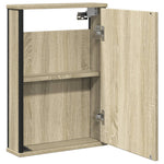 ZNTS Bathroom Mirror Cabinet Sonoma Oak 42x12x60 cm Engineered Wood 842432