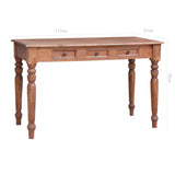 Desk with Drawers 117x57x75 cm Solid Mahogany Wood 283909