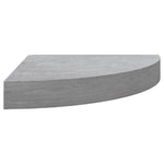 Wall Corner Shelves 4 pcs Concrete Grey 35x35x3.8 cm MDF 326644