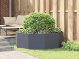 Planter Anthracite 120 x 120 x 50 cm Steel 883747