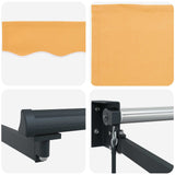 Retractable Awning Sand 3.5 x 2 m 100% Polyester and Aluminium 3425695