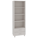 Highboard HAMAR White 60x35x180 cm Solid Wood Pine 340489