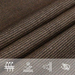 ZNTS Sunshade Sail 160 g/m² Brown 5x5x6 m HDPE 311815