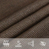 ZNTS Sunshade Sail 160 g/m² Brown 5x5x6 m HDPE 311815