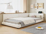 Upholstered bed, 3ft single bed 90190cm, With side rails on the bed, With two comfortable N604P390168W