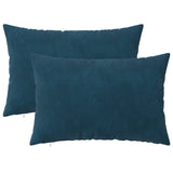 Cushion with Pillow HEERLEN 2 pcs Blue Velvet 927701
