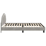 Children's Bed Frame with Headboard Light Grey 90 x 200 cm 42010922