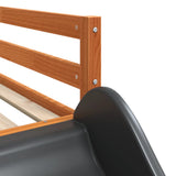 Bunk Bed with Slide&Ladder without Mattress Wax Brown 90x200 cm 3284244