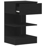 Bedside Cabinet 2 pcs Black Oak 40 x 35 x 65 cm Engineered Wood 862700