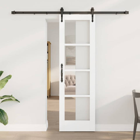 Sliding Door Manual White 61 x 198.5 cm Wood and metal 3332378